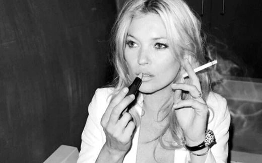How did smoking affect Kate Moss?