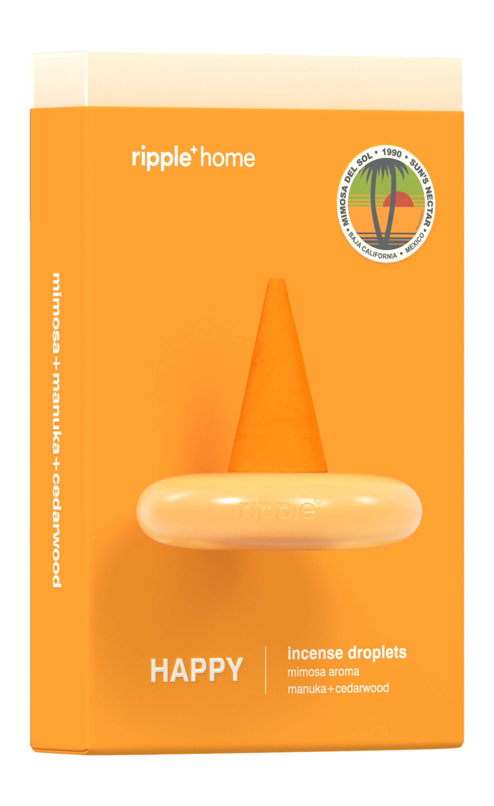 Mimosa Incense | Manuka and Cedarwood Incense Cones | Sea Glass