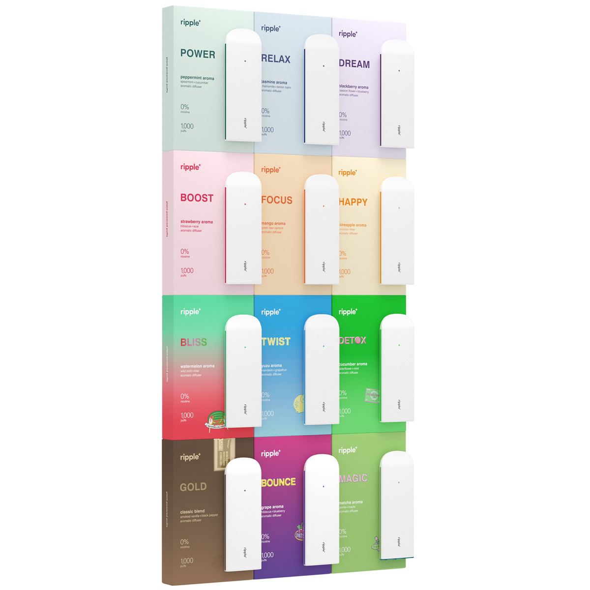 The Complete Set | All 12 Aroma Diffusers | Nicotine Free