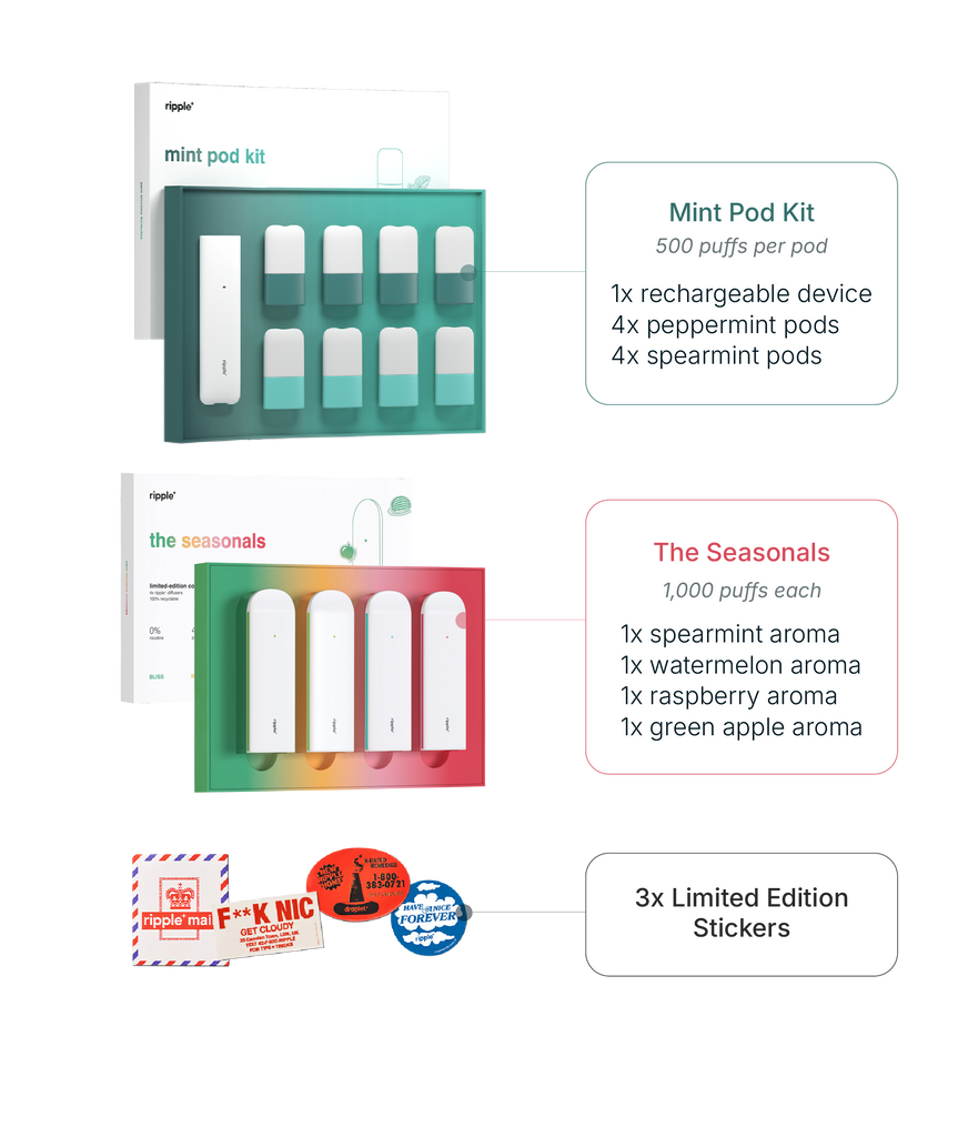 health friendly vape pods THE FREEDOM SET PO#1845 Flavor:Spearmint 0% Are Disposable Vapes Banned