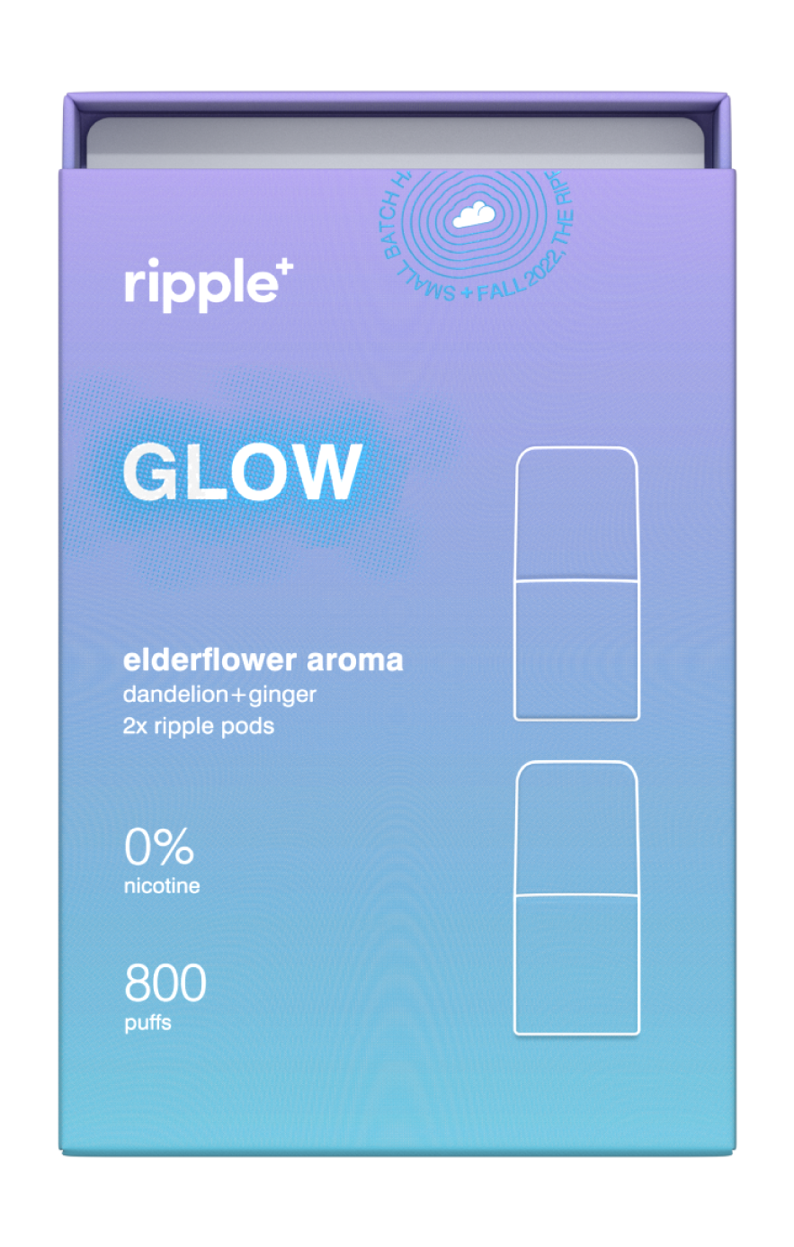 Ripple’s nicotine free elderflower diffuser, GLOW